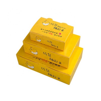 Wholesales High Quantity Paper Boxes With Customized Printing Sushi/fried Chicken/steak/popcorn Paper Food Packaging Box